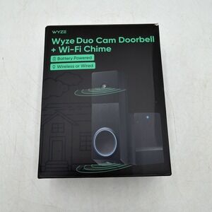 WYZE Wireless Duo Cam Video Doorbell Chime Included Battery Powered 2K Full